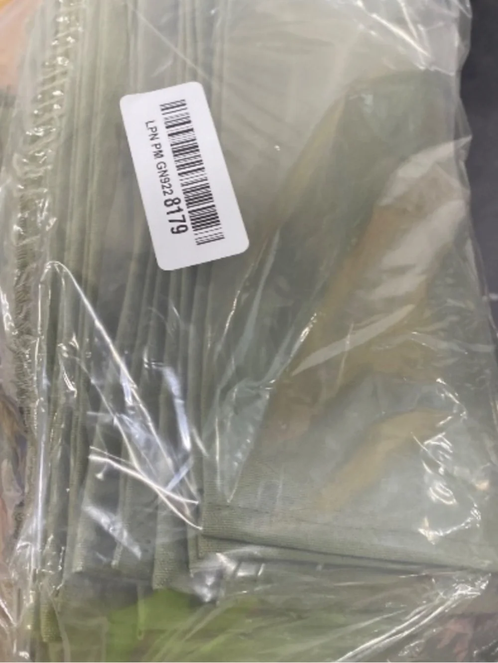 Cloth Napkins Cotton Blend SQUARE 17x17” (12-pack) OLIVE GREEN